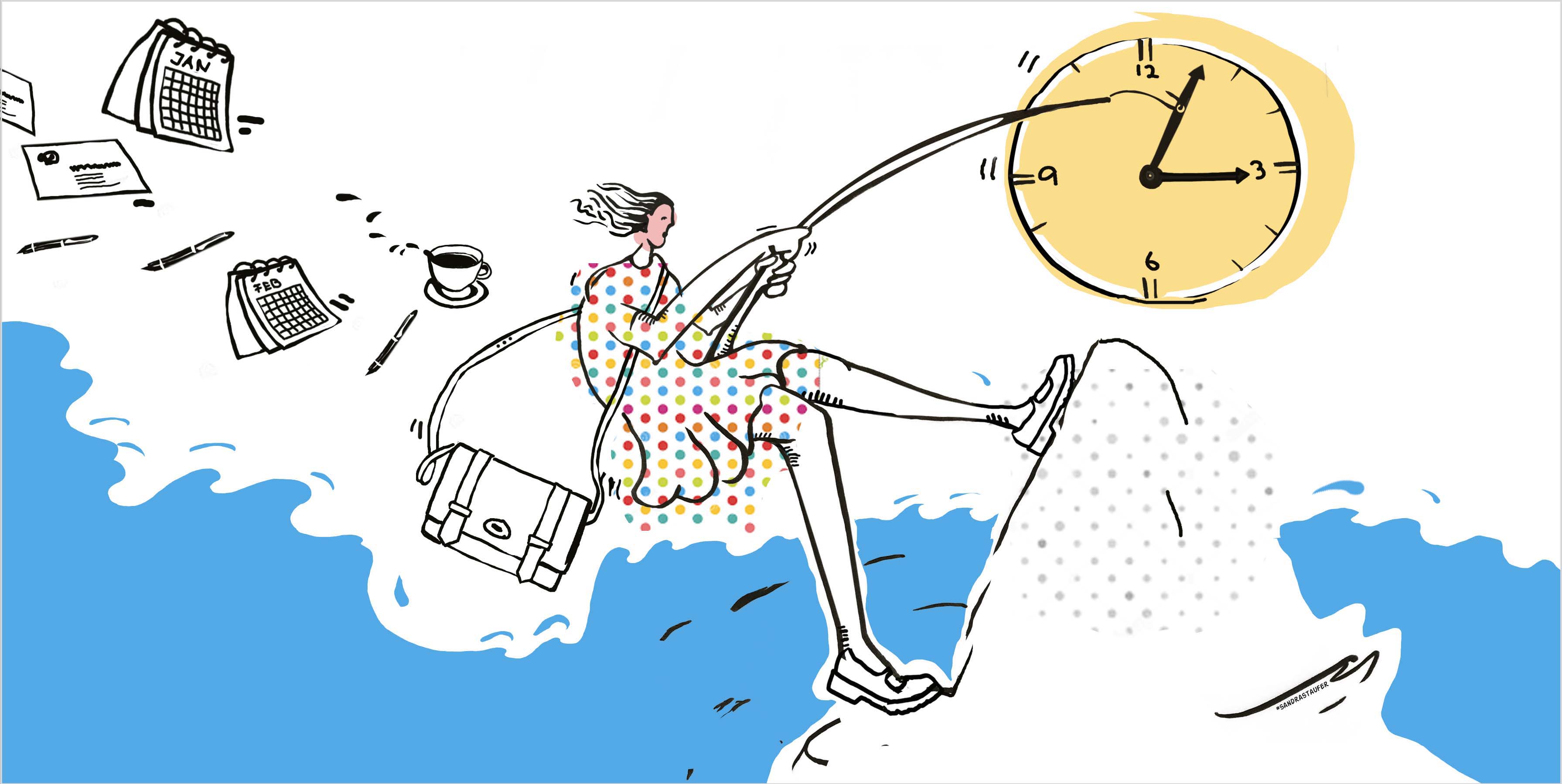 Illustartion for heads-up coaching Illustration by sandra staufer for heads-up coaching